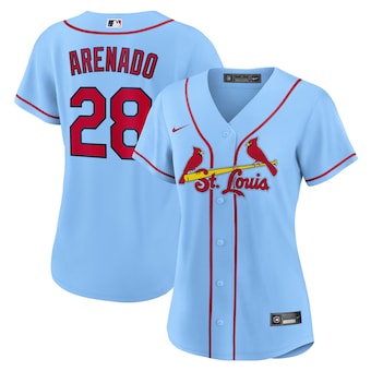 womens nike nolan arenado light blue st louis cardinals alte